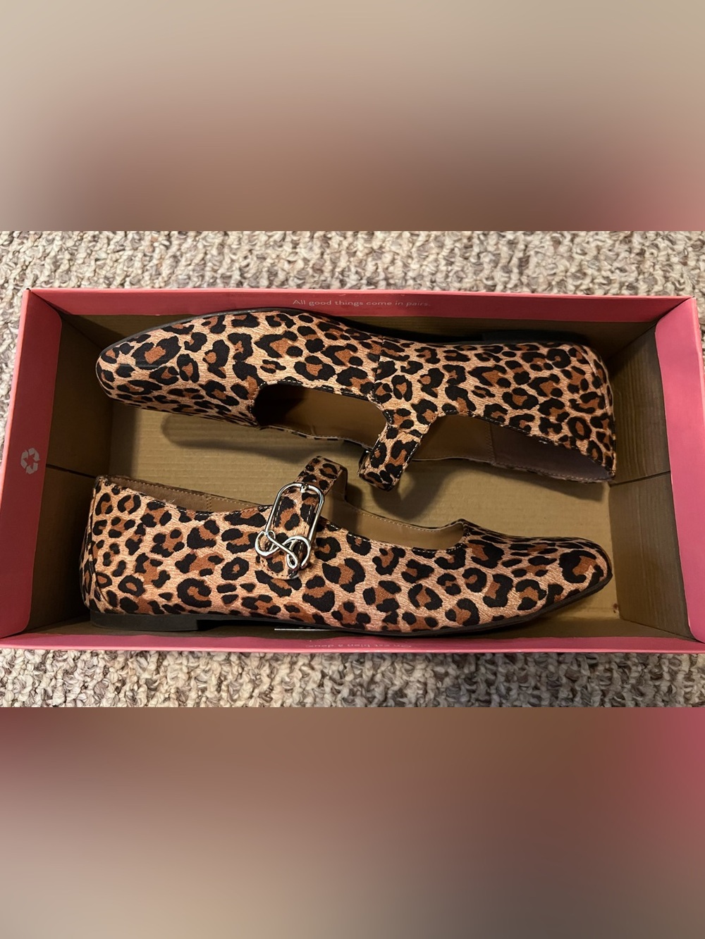 Sam and Libby Leopard Print Fredi Mary Jane Flats - Size 9.5 - Picture 6 of 10